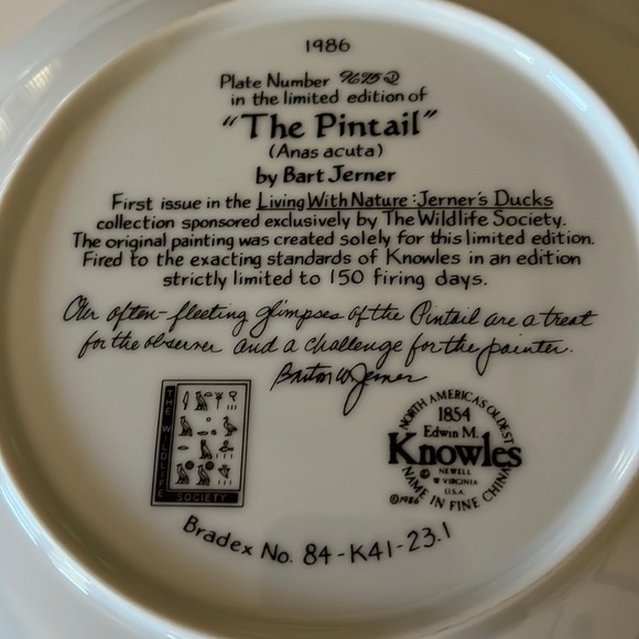 Edwin M. Knowles Plate Vintage - Picture 3 of 7